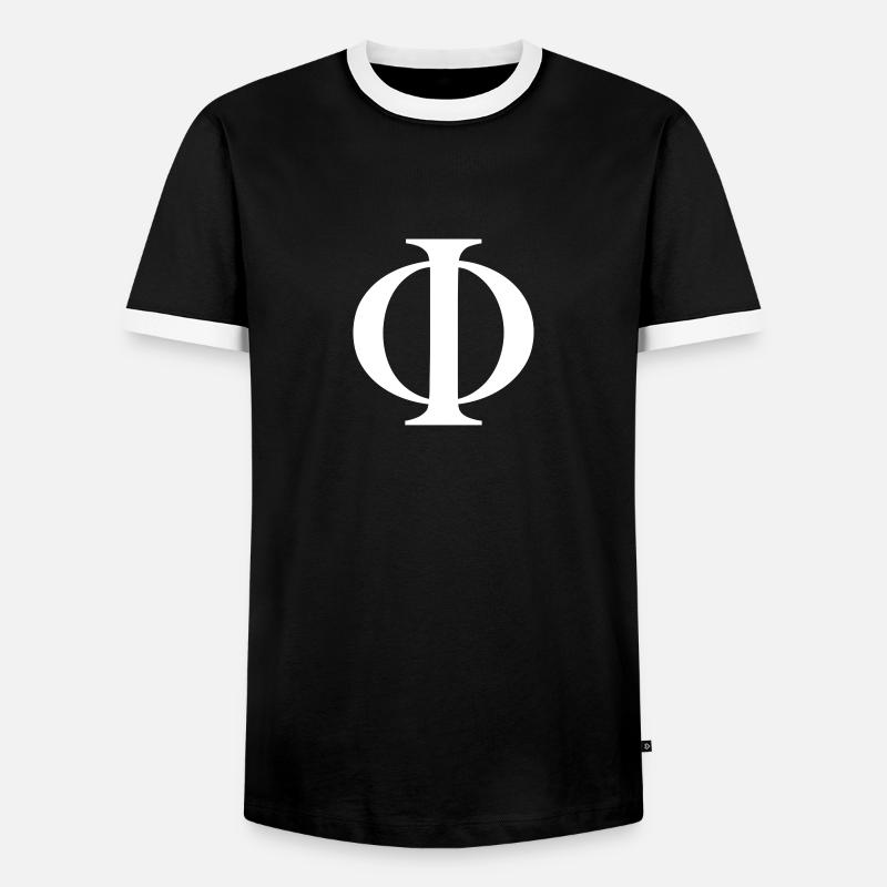 phi - Men's Ringer Shirt - black/white