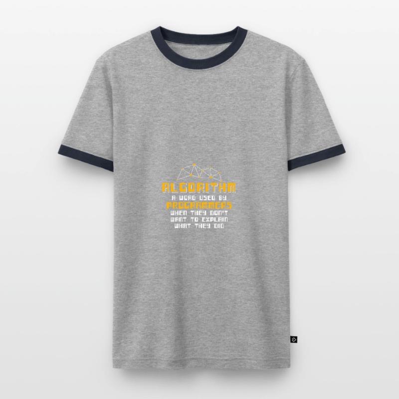 Algorithm Definition Programmers Nerd Machine Männer Kontrast-T-Shirt