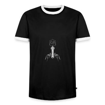 Microbiology Virus Biology Virology Teacher - Männer Kontrast-T-Shirt - Schwarz/Weiß - Vorne - AI Model Female 172 light (172cm) & AI Model Male 178 light (178cm)