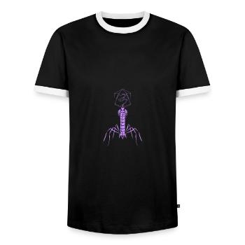 Microbiology Virus Biology Virology - Männer Kontrast-T-Shirt - Schwarz/Weiß - Vorne - AI Model Female 172 light (172cm) & AI Model Male 178 light (178cm)