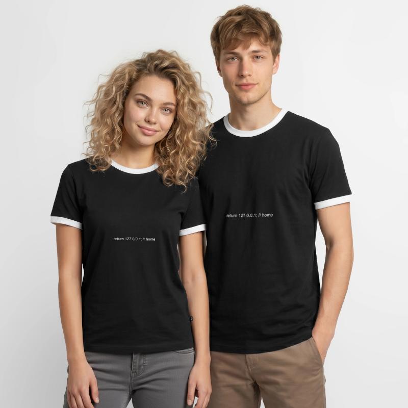 Programmierer Nerd IT Witz Developer Zuhause Männer Kontrast-T-Shirt