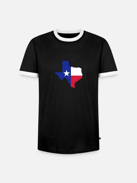 Texas - Men's Ringer Shirt - black/white