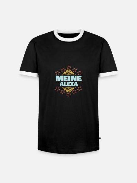 Mädchen Alexa - Männer Kontrast-T-Shirt - Schwarz/Weiß