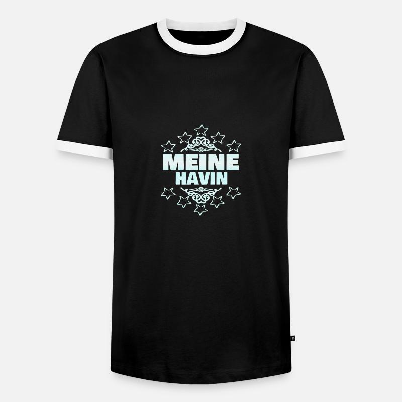 Havin - Men's Ringer Shirt - black/white