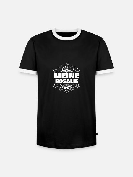 Rosalie als Mädchen - Männer Kontrast-T-Shirt - Schwarz/Weiß