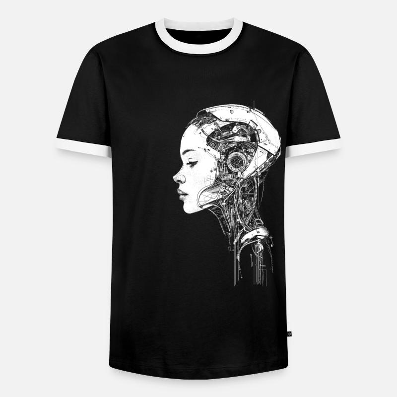 Android Assembly - Männer Kontrast-T-Shirt - Schwarz/Weiß