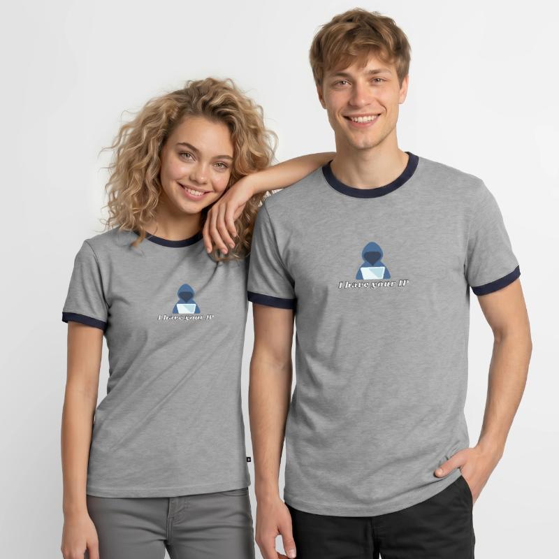 IP Computer Scientist Programmer It Coding Men's Ringer Shirt
