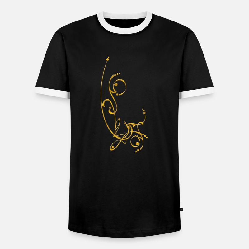 DECO 3 - Männer Kontrast-T-Shirt - Schwarz/Weiß