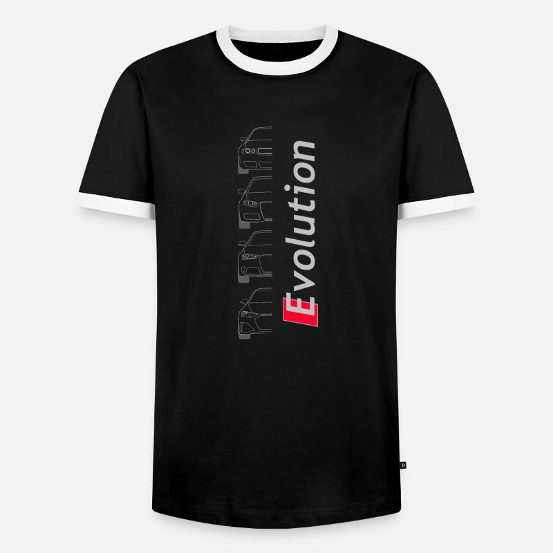 RS-Evolution - Men's Ringer Shirt - black/white
