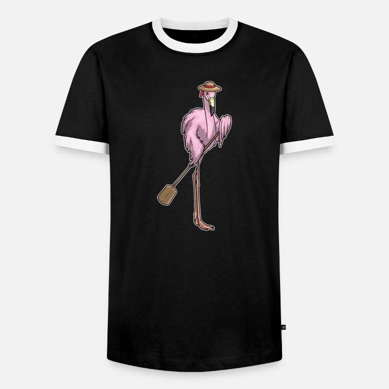 Flamingo Padel - Men's Ringer Shirt - black/white