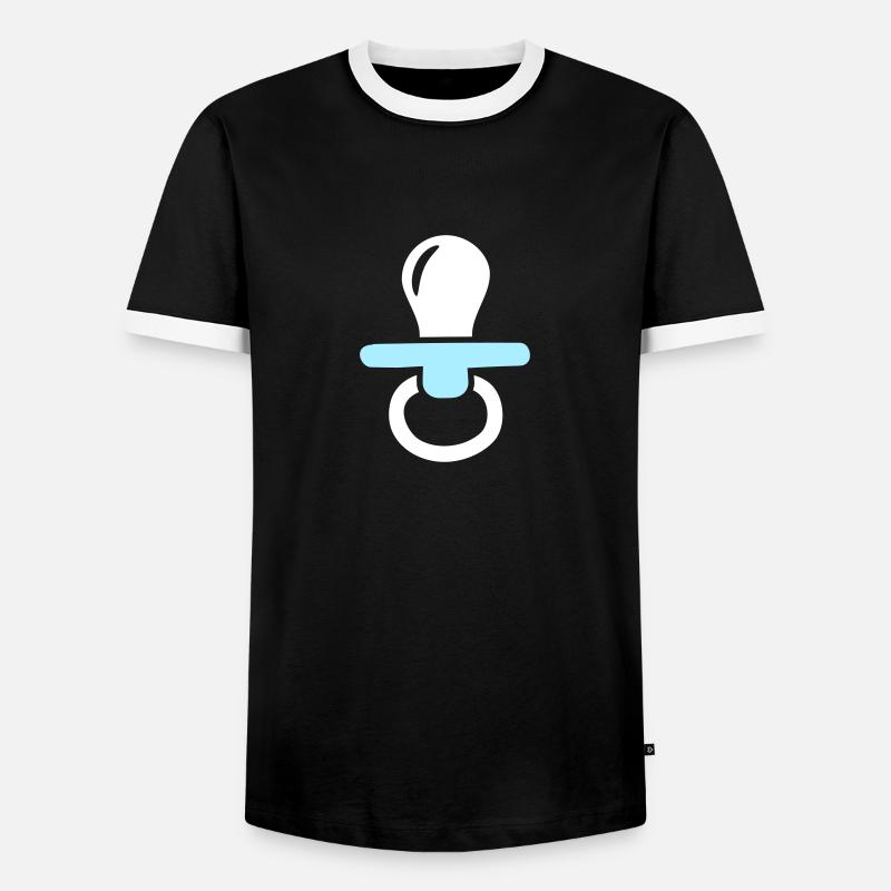 dummy - Men's Ringer Shirt - black/white