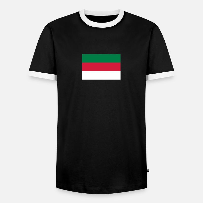 Helgoland - Männer Kontrast-T-Shirt - Schwarz/Weiß