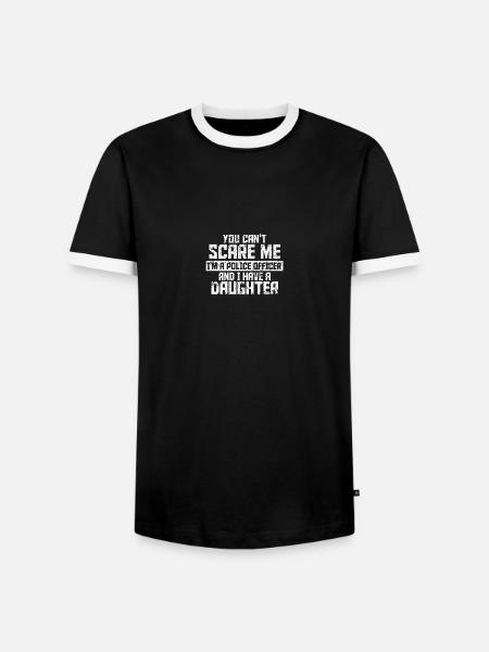 Police Officer - Männer Kontrast-T-Shirt - Schwarz/Weiß