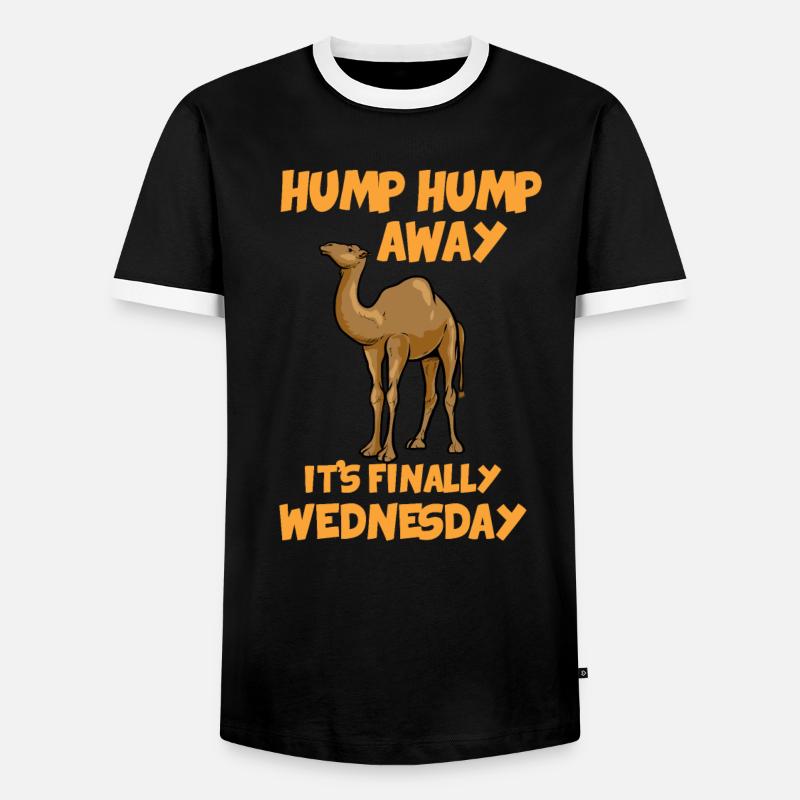 Camel Gift I Camel Dromedary - Men's Ringer Shirt - black/white