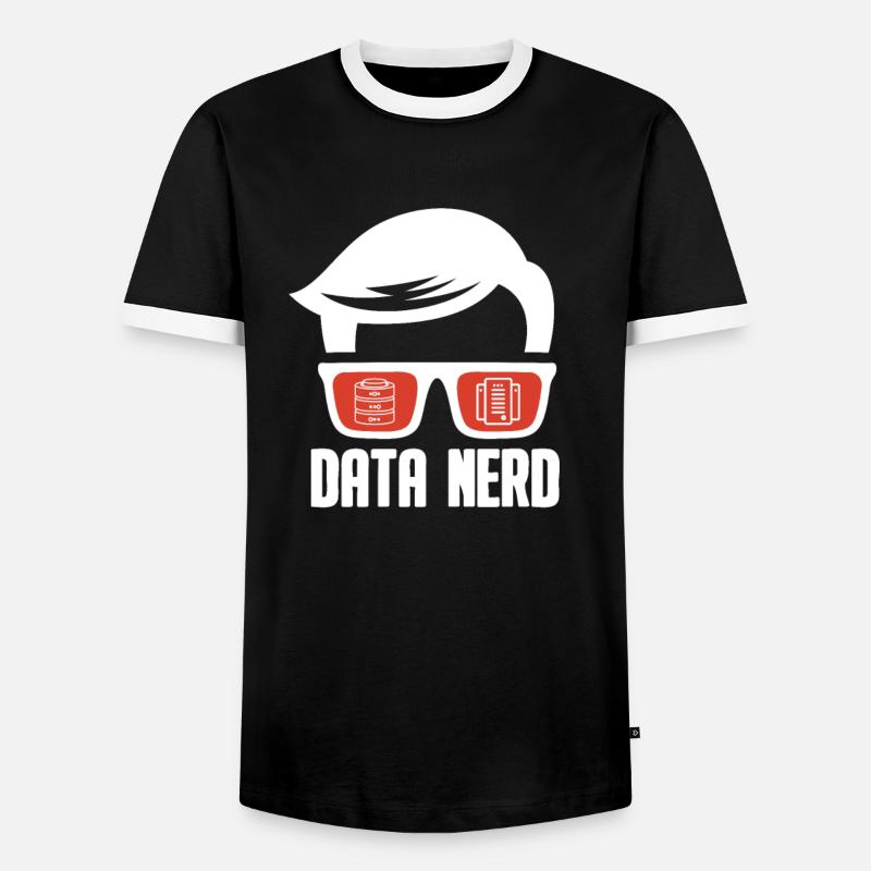 Data Science Analyst Data Scientist - Men's Ringer Shirt - black/white