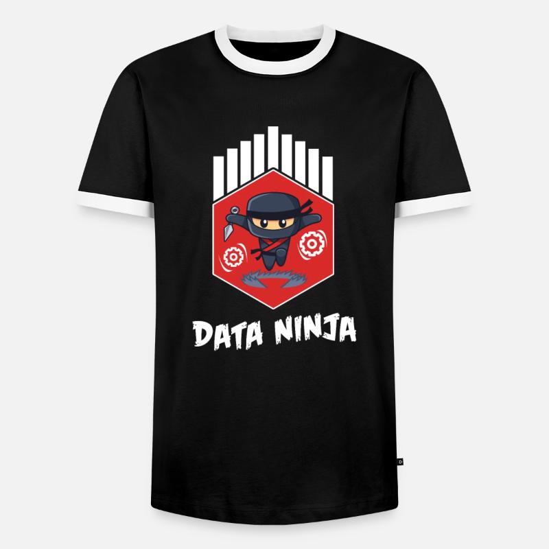Data Science Analyst Data Scientist - Männer Kontrast-T-Shirt - Schwarz/Weiß