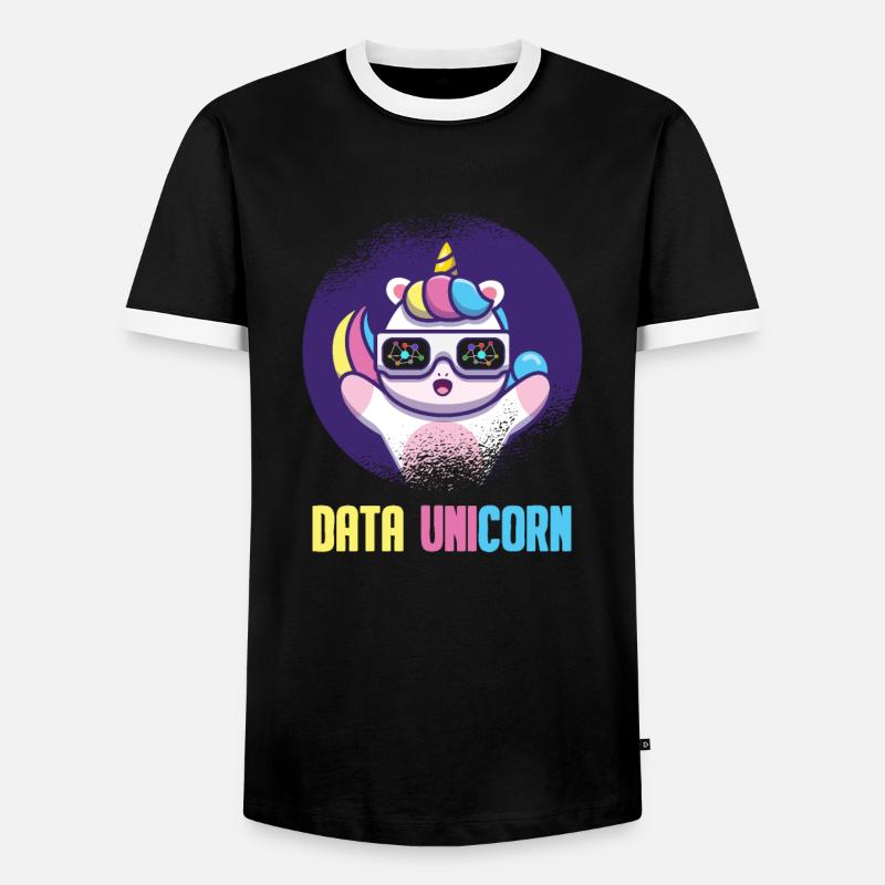 Data Science Analyst Data Scientist - Men's Ringer Shirt - black/white