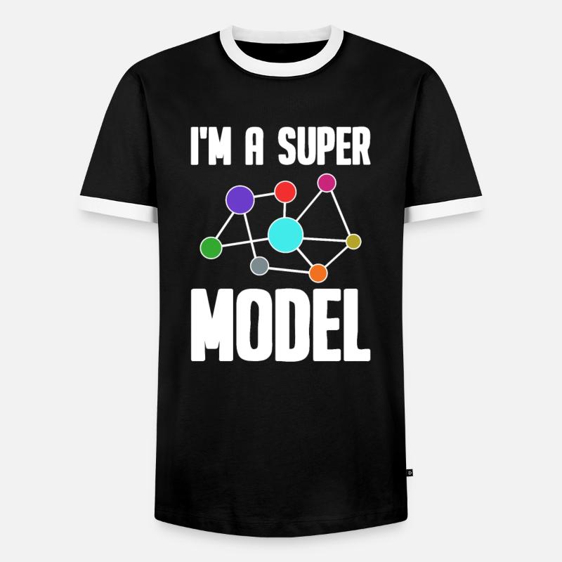 Data Science Analyst Data Scientist - Men's Ringer Shirt - black/white