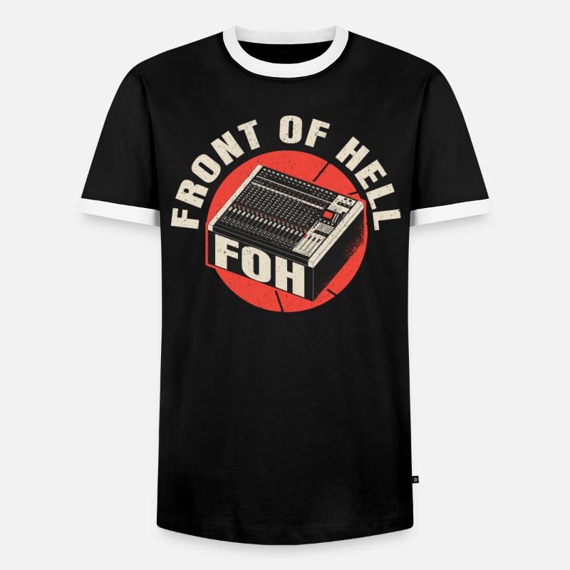 Tontechniker Sound Audio Engineer - Männer Kontrast-T-Shirt - Schwarz/Weiß