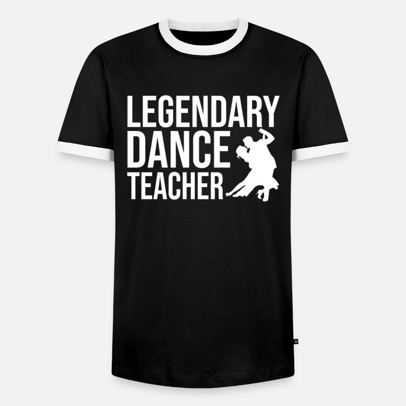 Dancing Dancer Dance - Men's Ringer Shirt - black/white