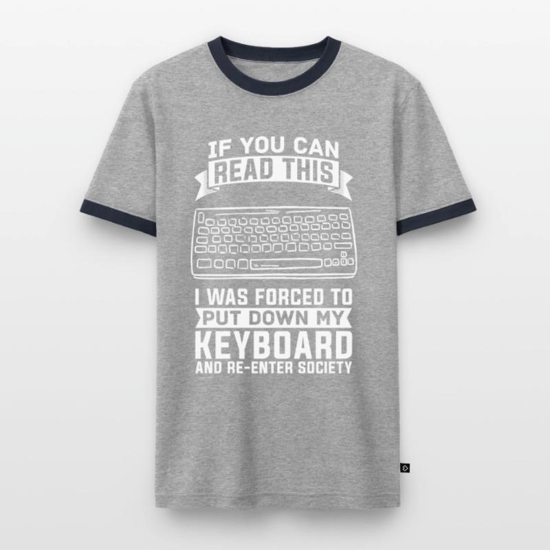 Programmer Coder Software Developer Men's Ringer Shirt