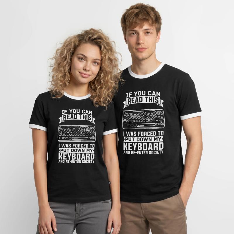 Programmeur De Coder Software Développeur T-shirt contrasté Homme