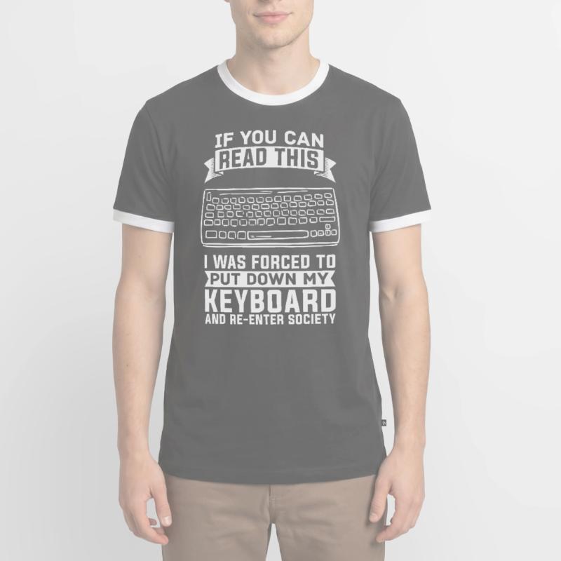 Programmeur De Coder Software Développeur T-shirt contrasté Homme