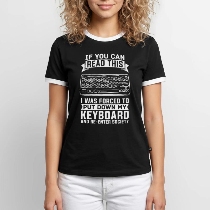 Programmeur De Coder Software Développeur T-shirt contrasté Homme