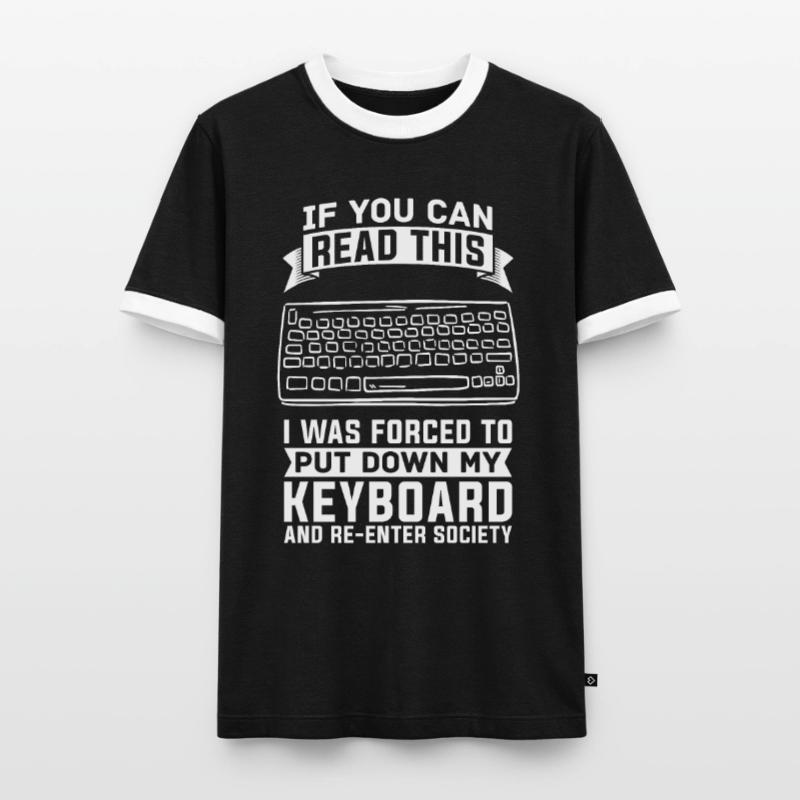 Programmeur De Coder Software Développeur T-shirt contrasté Homme