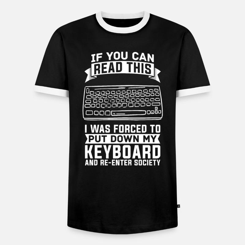 Programmer Coder Software Developer - Men's Ringer Shirt - black/white