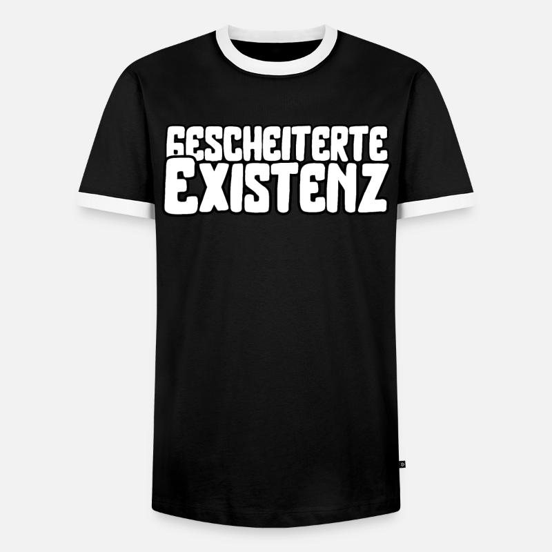 Failed existence - Men's Ringer Shirt - black/white