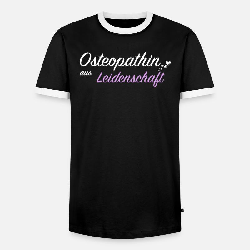 Osteopathin Heilpraxis Knochenbrecher Geschenkidee - Männer Kontrast-T-Shirt - Schwarz/Weiß