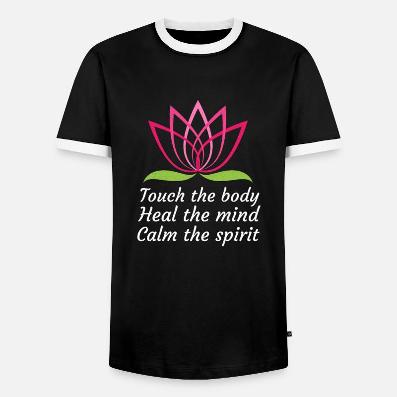 Masseurin Geschenkidee Massagetherapeutin Massage - Männer Kontrast-T-Shirt - Schwarz/Weiß