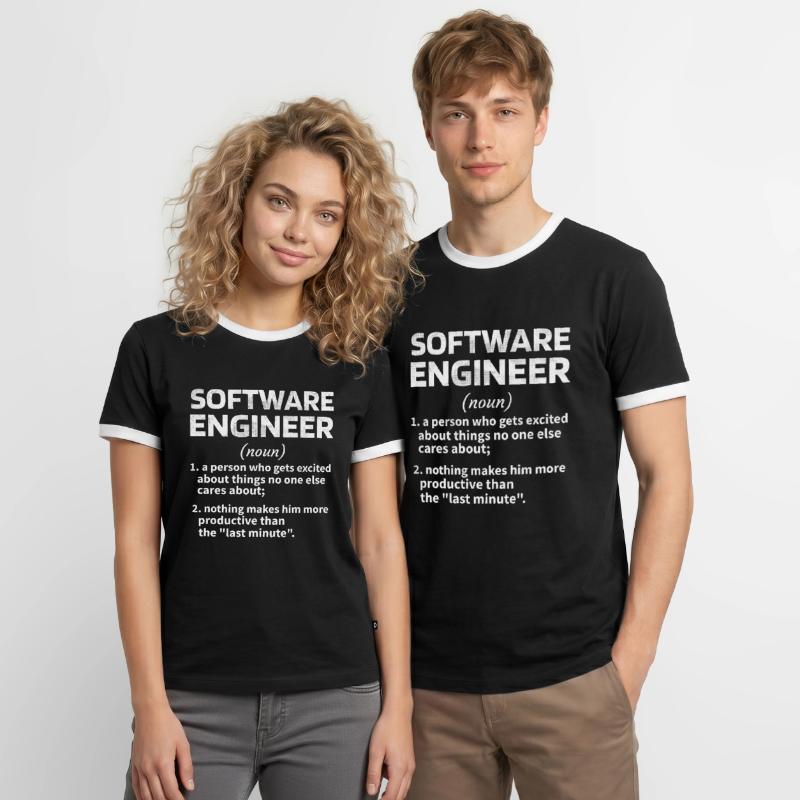 Software Engineer Software Engineer Technician Men's Ringer Shirt