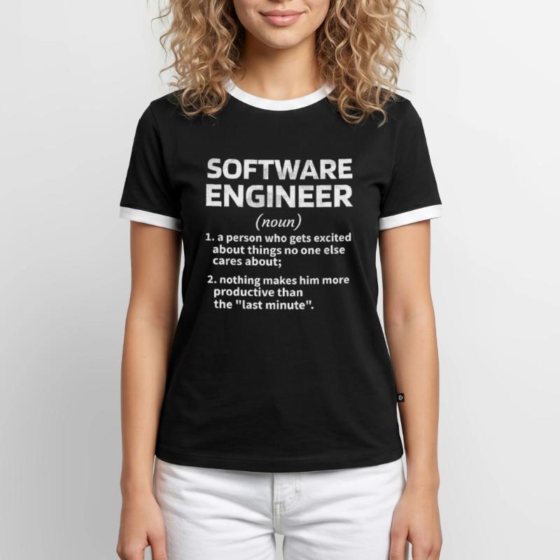 Software Engineer Software Engineer Technician Men's Ringer Shirt