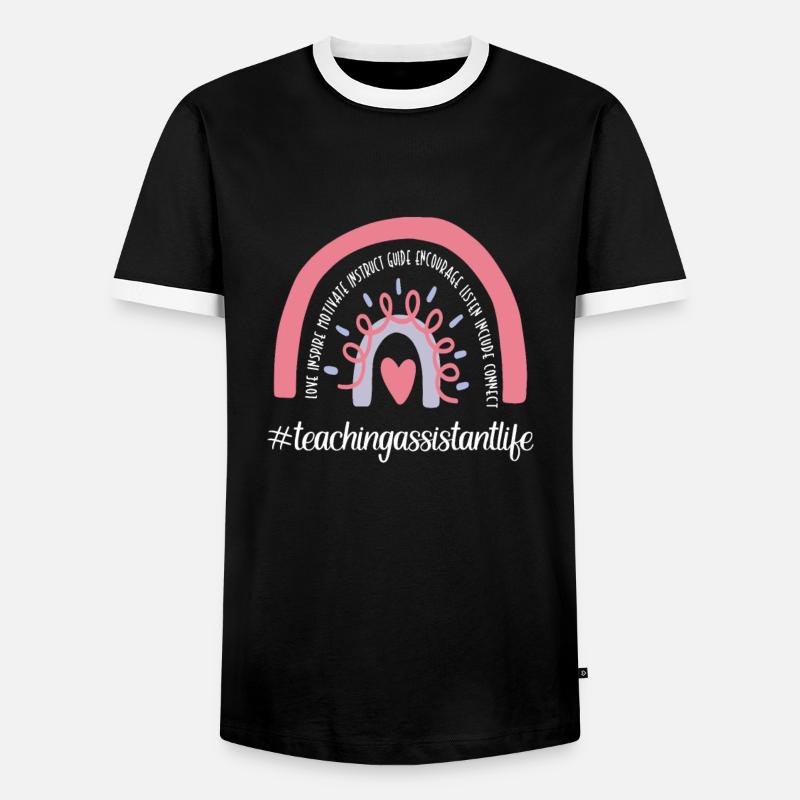 Lehrassistent Hilfslehrer Pädagogischer Assistent - Männer Kontrast-T-Shirt - Schwarz/Weiß