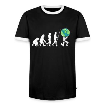 Robotics Robots Droid Builder And Robotics - Männer Kontrast-T-Shirt - Schwarz/Weiß - Vorne - AI Model Female 172 light (172cm) & AI Model Male 178 light (178cm)