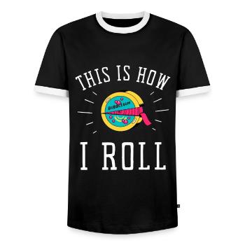 Bubble Gum Gumball Sweet Candy Machine Bubblegum - T-shirt contrasté Homme - noir/blanc - Devant - AI Model Female 172 light (172cm) & AI Model Male 178 light (178cm)