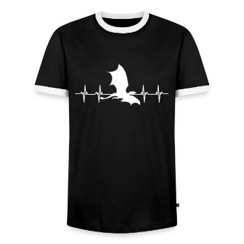 Huzzah Renaissance Festival Ren Faire Knight - Männer Kontrast-T-Shirt - Schwarz/Weiß - Vorne - AI Model Female 172 light (172cm) & AI Model Male 178 light (178cm)