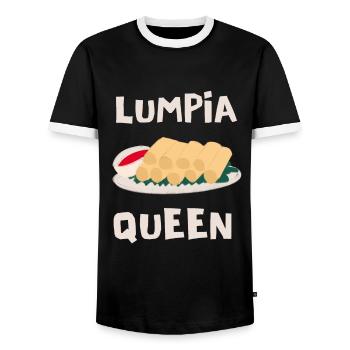 Filipino Pride Pinoy Spring Roll Lumpia Thats How - T-shirt contrasté Homme - noir/blanc - Devant - AI Model Female 172 light (172cm) & AI Model Male 178 light (178cm)