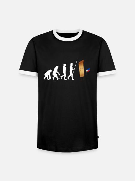 Filipino Pride Pinoy Spring Roll Lumpia Thats How - T-shirt contrasté Homme - noir/blanc