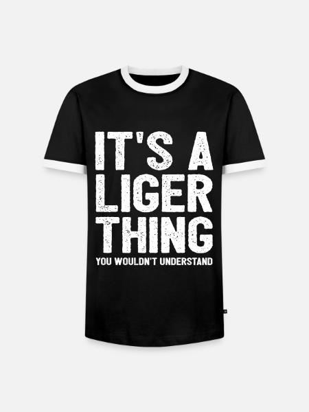 Liger Funny Gift - Men's Ringer Shirt - black/white