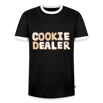 Scout Bakery Scouting Marchand de biscuits - T-shirt contrasté Homme - noir/blanc - Devant - AI Model Female 172 light (172cm) & AI Model Male 178 light (178cm)