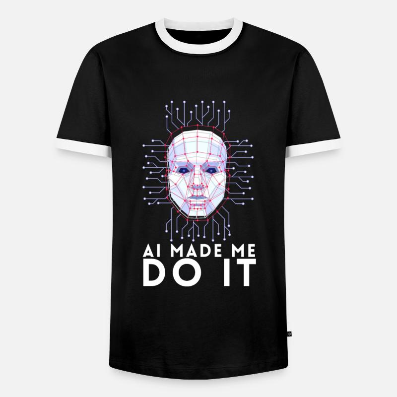 Artificial Intelligence Ai Chat - Men's Ringer Shirt - black/white