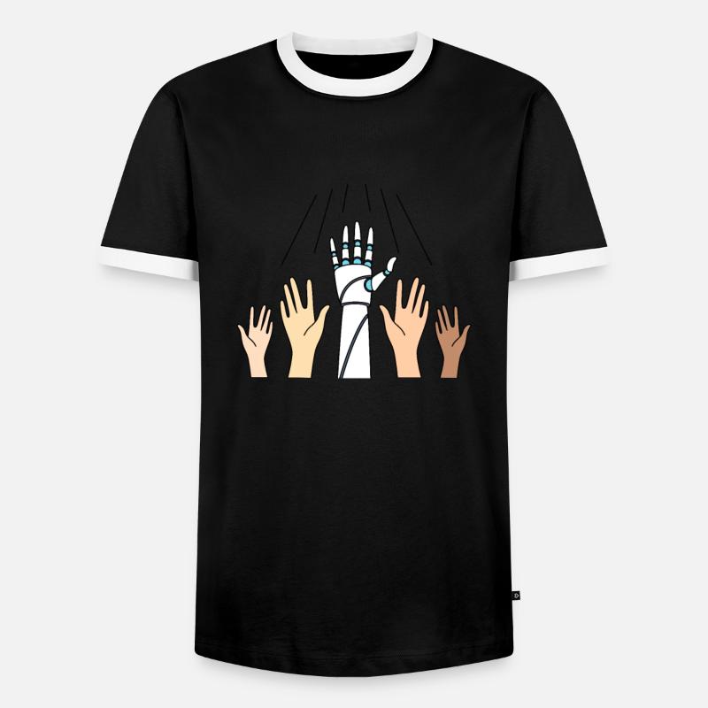 Artificial Intelligence Ai Chat - Men's Ringer Shirt - black/white