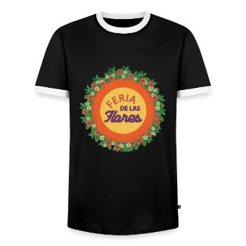 Parcero Colombie Carthagène Colombie Medellin et - T-shirt contrasté Homme - noir/blanc - Devant - AI Model Female 172 light (172cm) & AI Model Male 178 light (178cm)