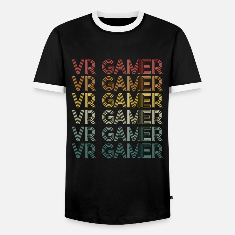 Virtual Reality VR Gift - Men's Ringer Shirt - black/white