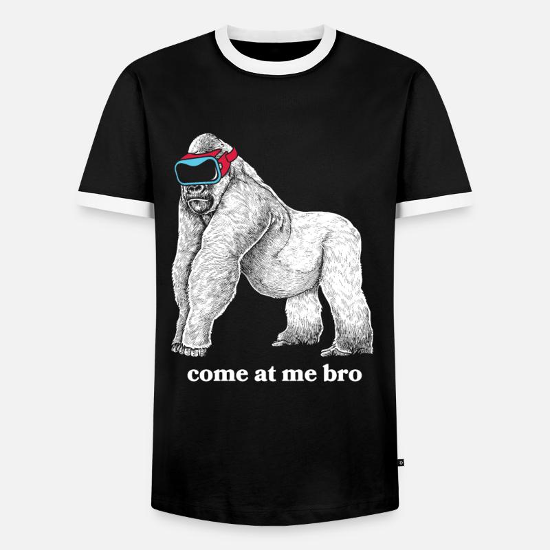 Virtual Reality VR Gift - Men's Ringer Shirt - black/white