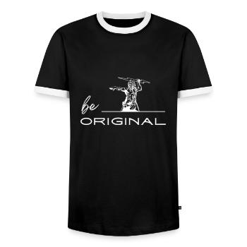 Greek Mythology Gods Ancient Greece - Männer Kontrast-T-Shirt - Schwarz/Weiß - Vorne - AI Model Female 172 light (172cm) & AI Model Male 178 light (178cm)