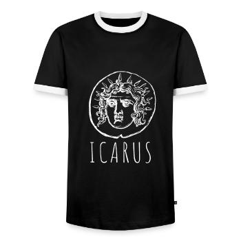 Greek Mythology Gods Ancient Greece - Männer Kontrast-T-Shirt - Schwarz/Weiß - Vorne - AI Model Female 172 light (172cm) & AI Model Male 178 light (178cm)